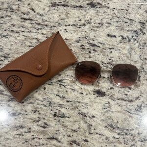 Ray-Ban Sunglasses with Brown Leather Case